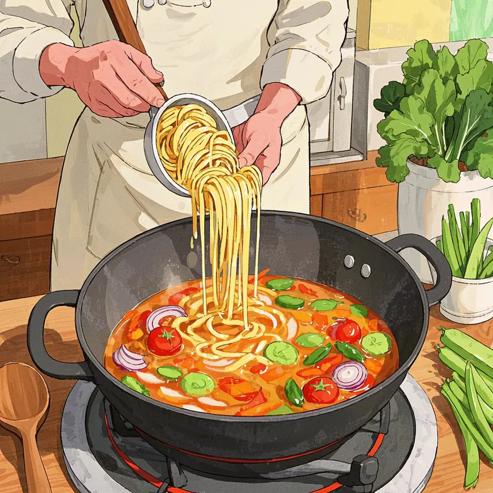 MINESTRONE cooking process