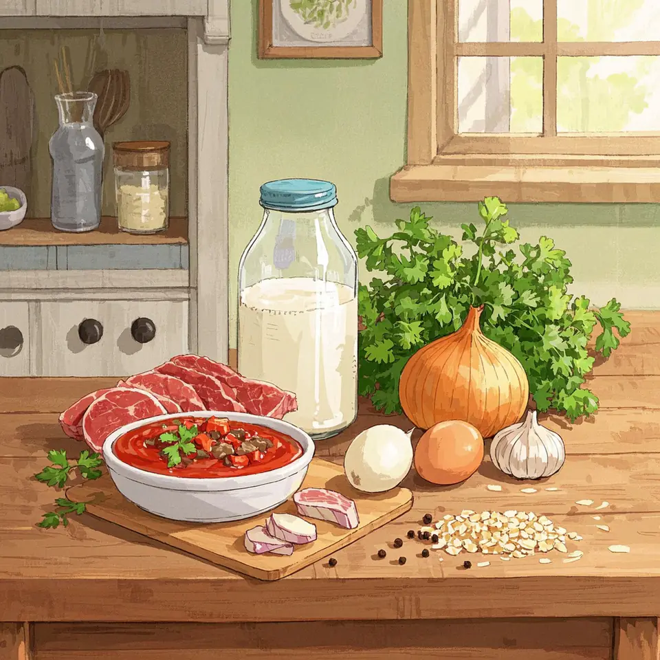 ITALIAN MEATBALLS ingredient setup