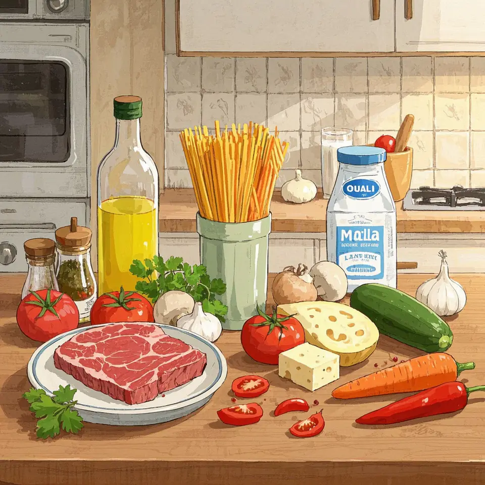 BOLOGNESE ingredient setup