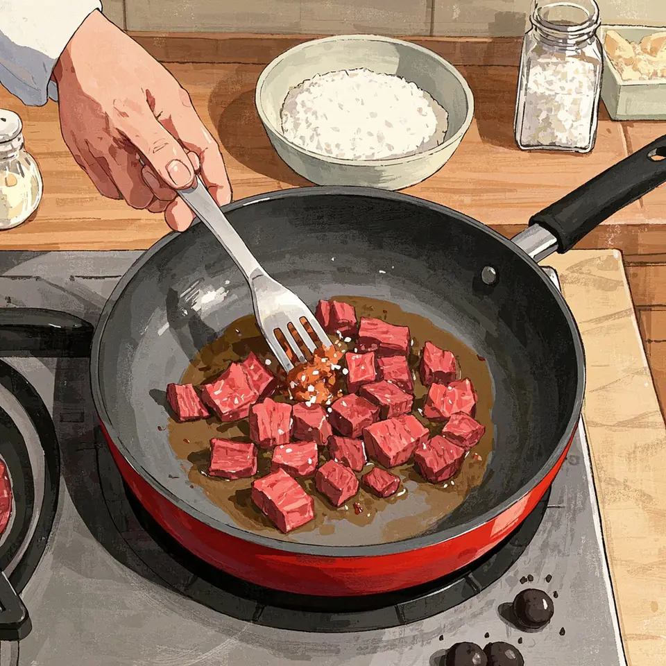 BOLOGNESE cooking process