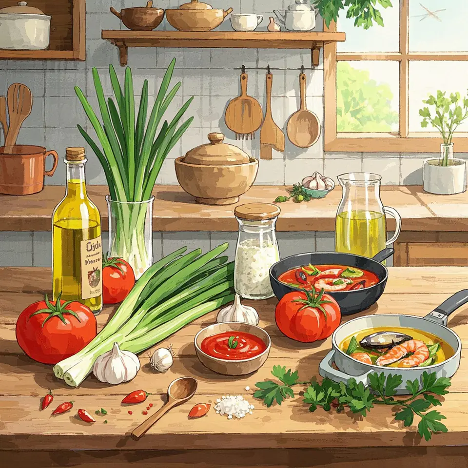 CIOPPINO ingredient setup