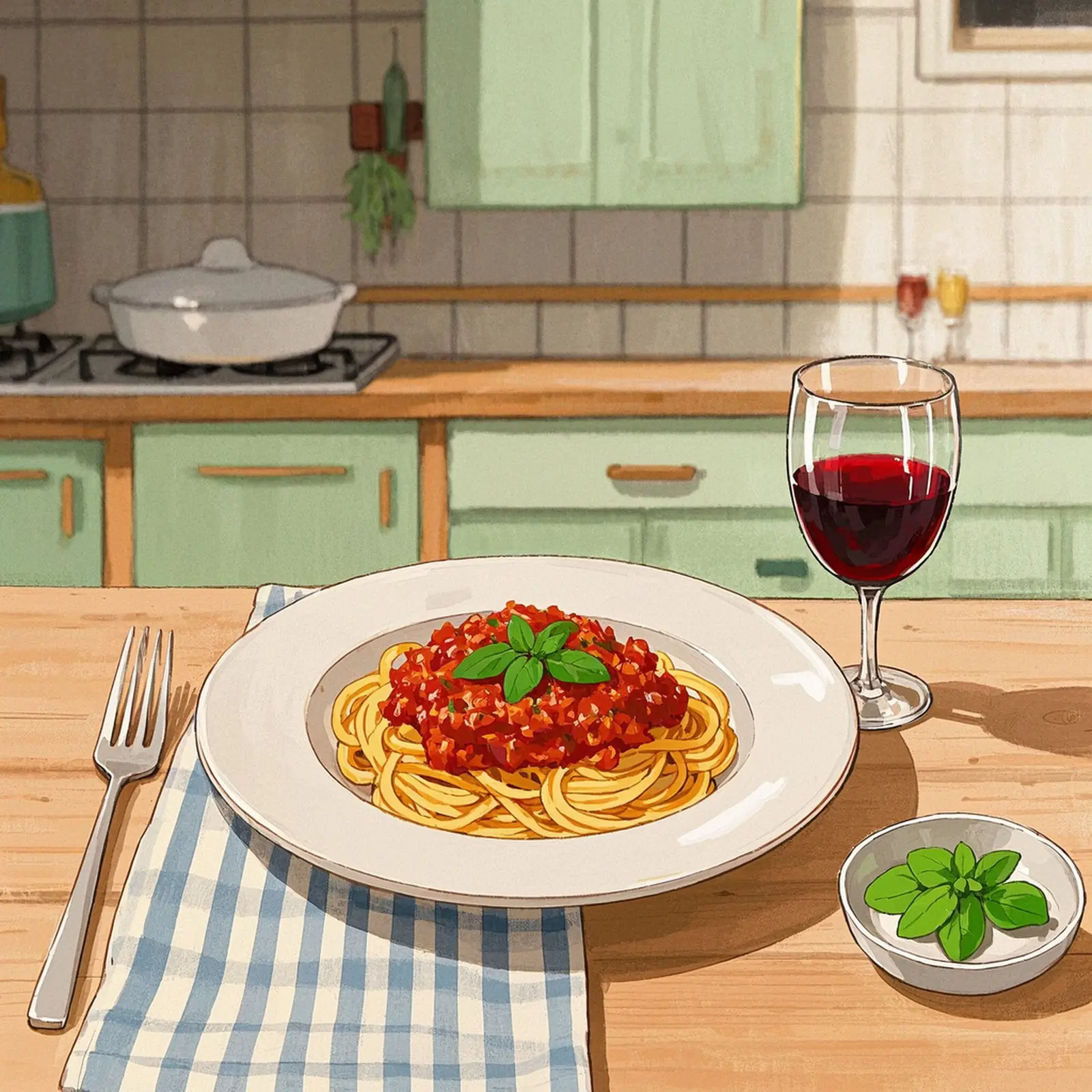 Authentic Italian Pasta Sauce (from my Nonna's Kitchen) plated dish