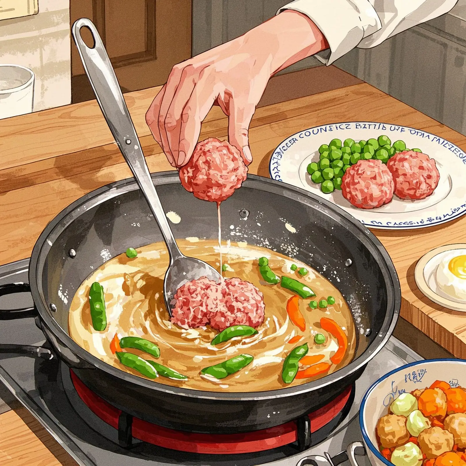 Albondigas Soup Mexican Meatball Soup cooking process