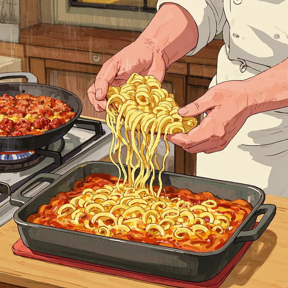 Baked Italian Casserole cooking process