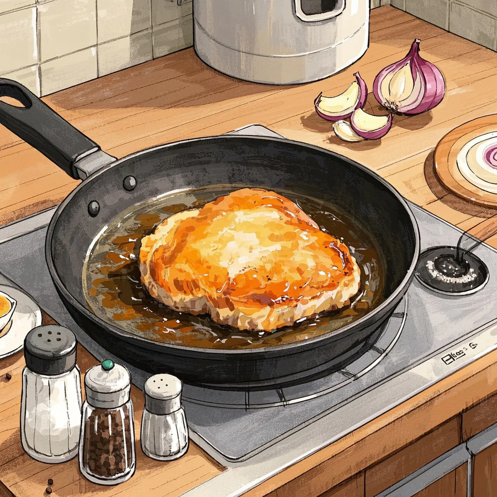 Brazilian Chicken Stroganoff Recipe cooking process