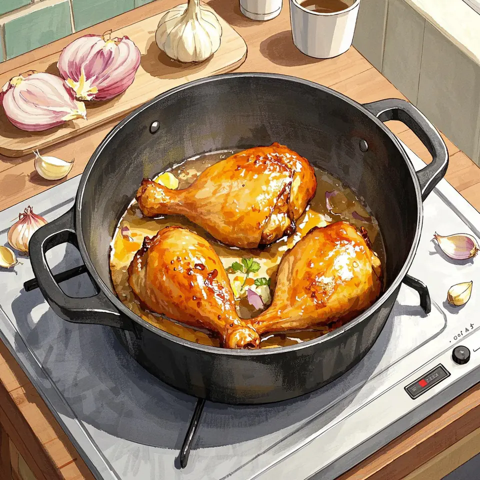 Brazilian Stew Chicken Recipe cooking process