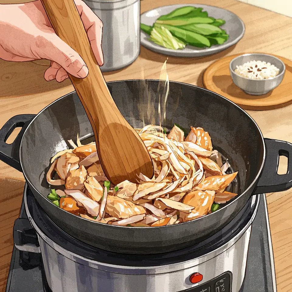 Canja de Galinha Recipe - Brazilian Chicken and Rice Soup cooking process