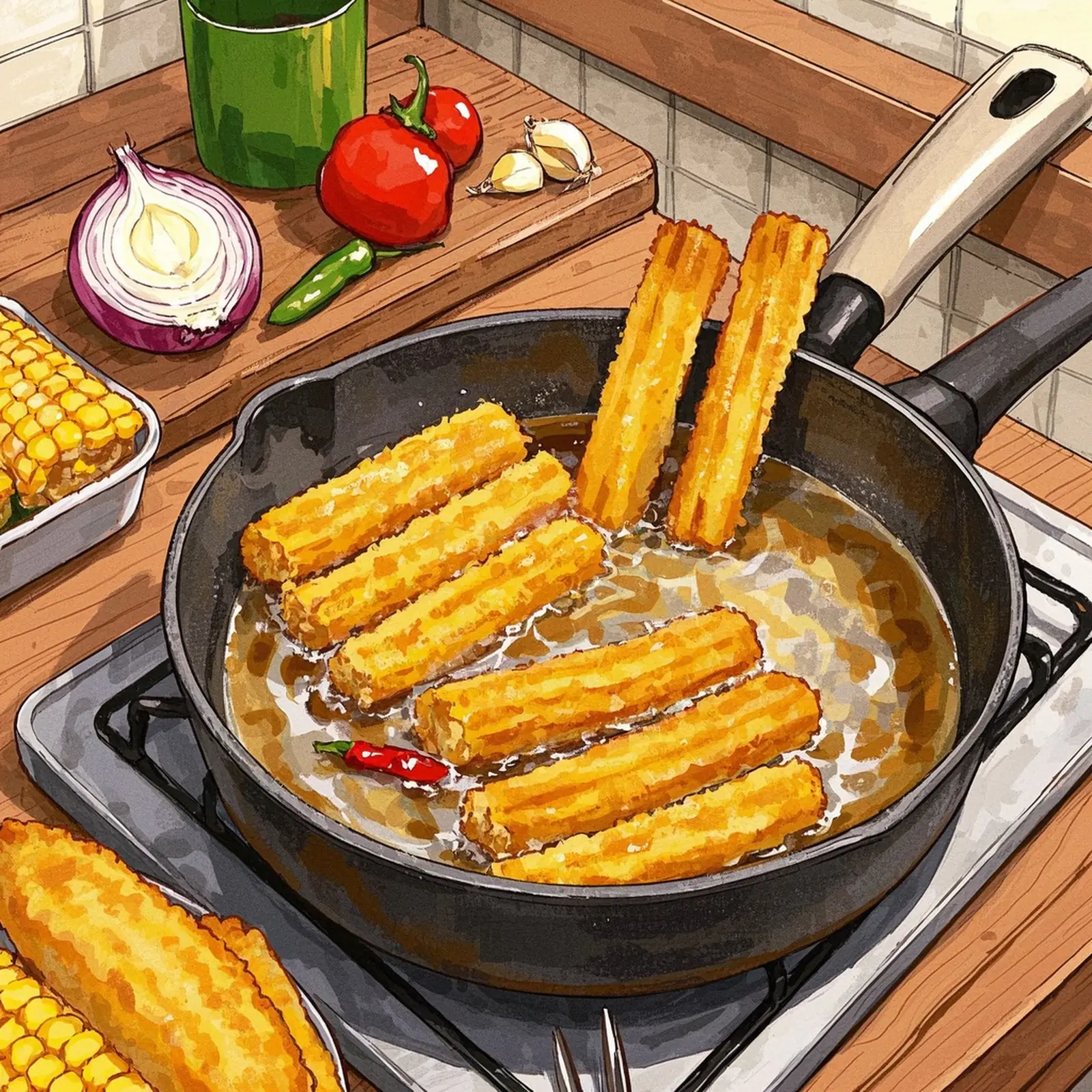 Chicken Tortilla Soup cooking process