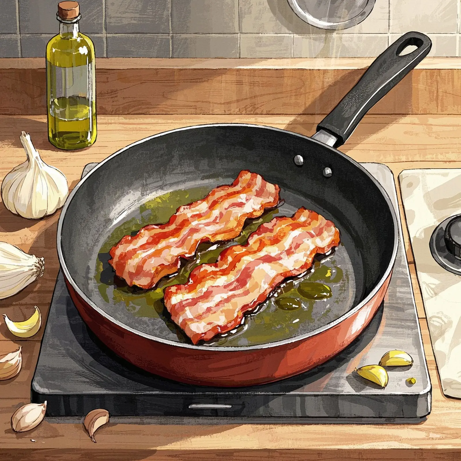 Couve A Mineira Brazilian Collard Greens With Bacon cooking process