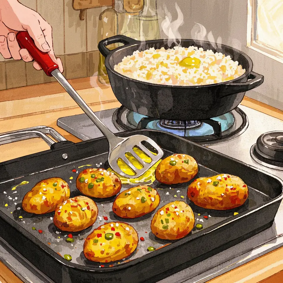 Easy Sweet Potato and Black Bean Burrito Bowls process