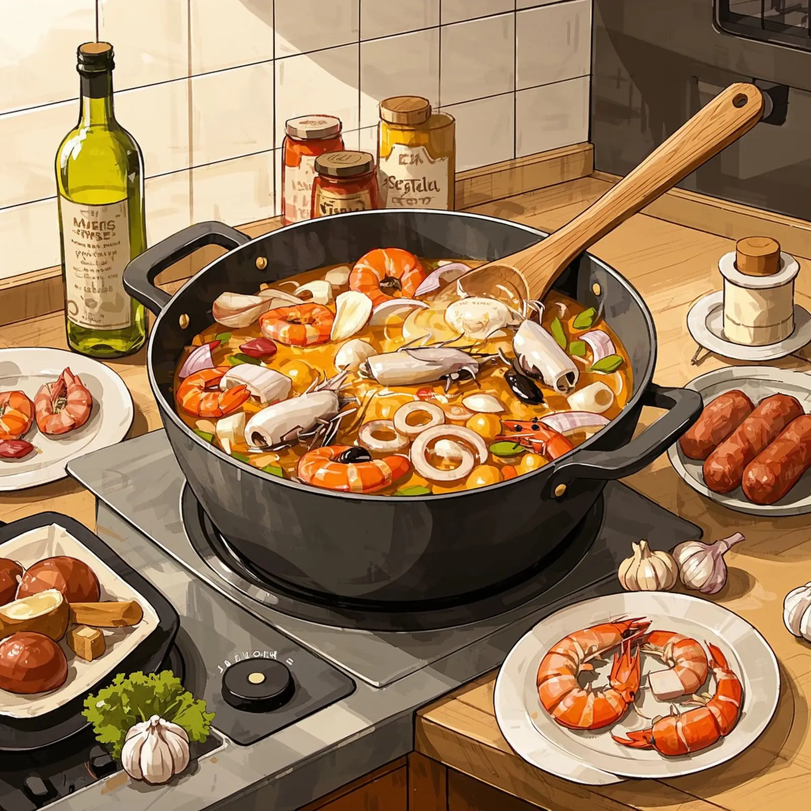 Feijoada de Choco – How to Make Authentic Portuguese Cuttlefish Bean Stew cooking process