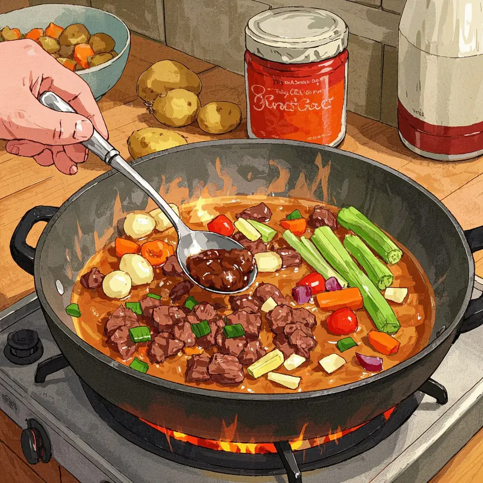 Hamburger Soup (Stovetop) cooking process