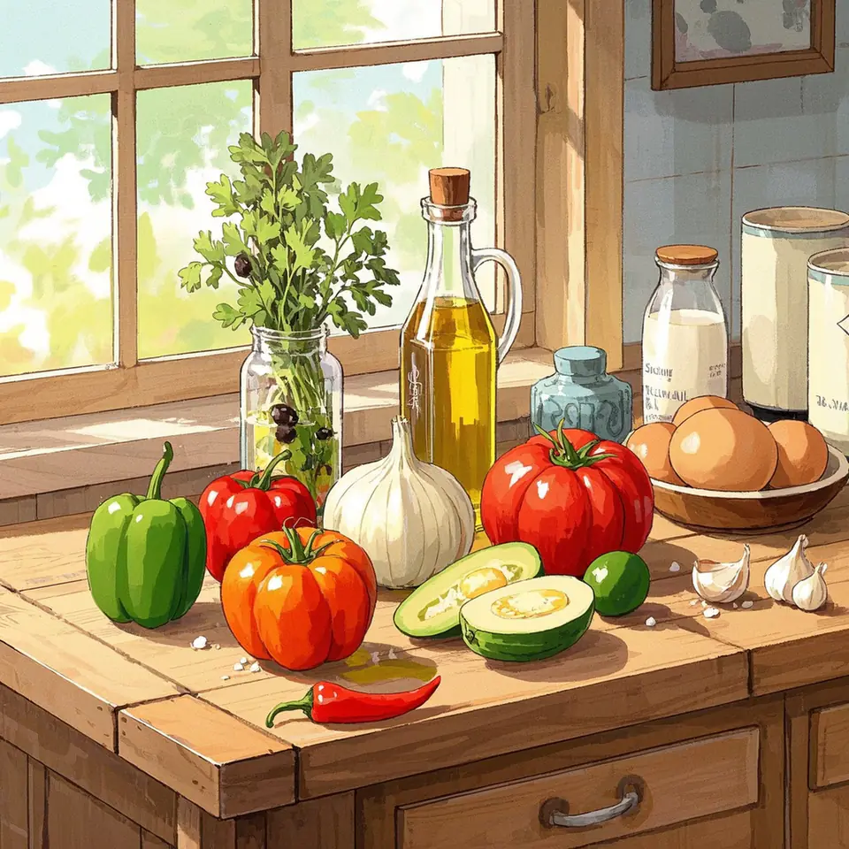 Huevos Ahogados ingredients