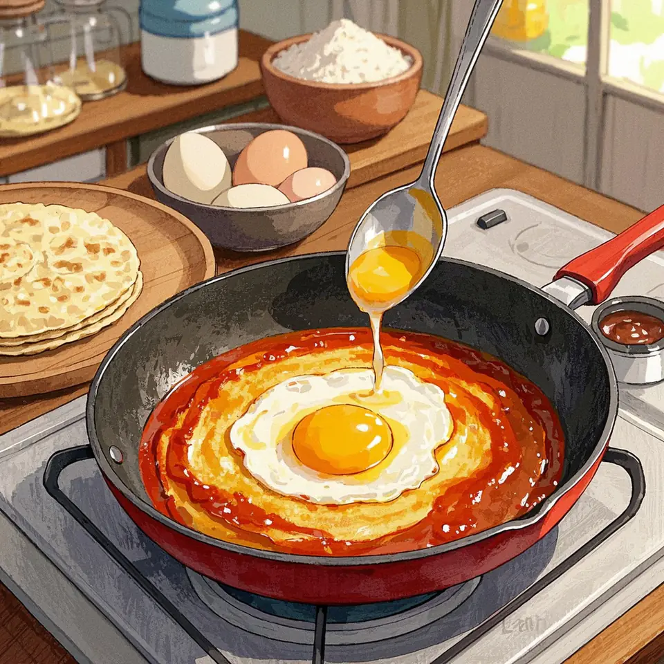 Huevos Ahogados process