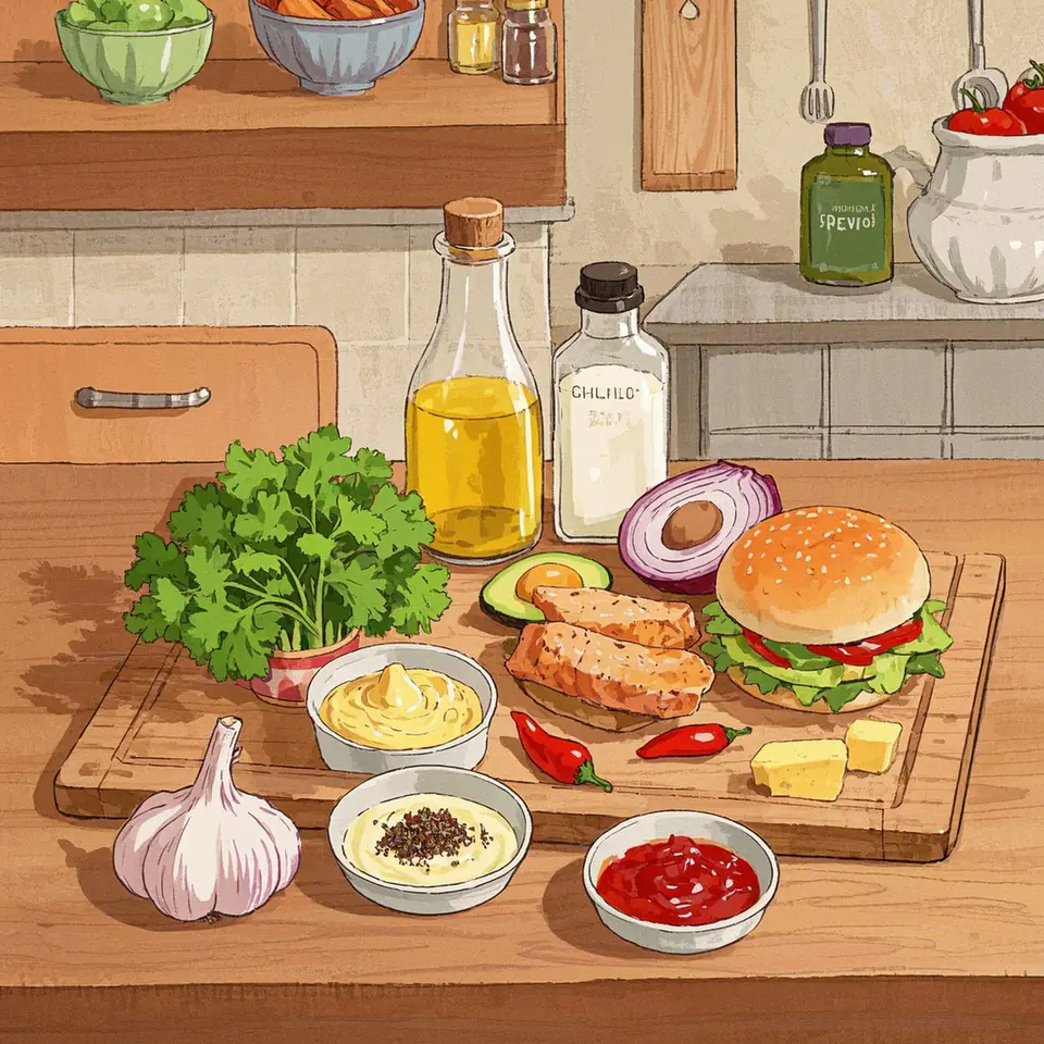 Jalapeño Chicken Burgers ingredients