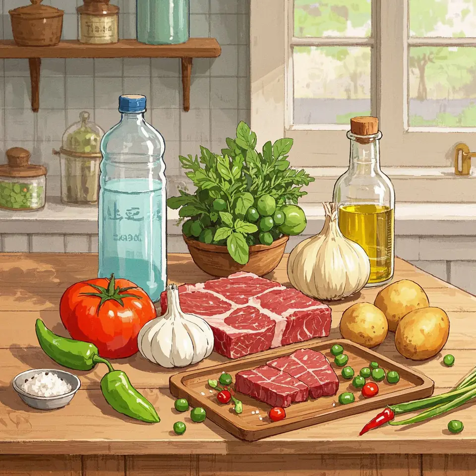 Mexican Picadillo ingredients