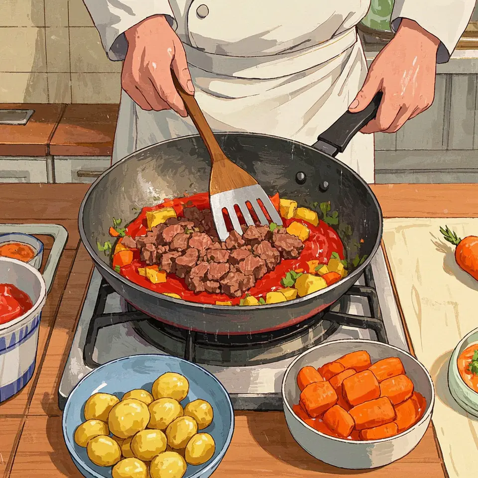 Mexican Picadillo process