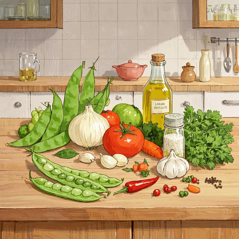 Slow Cooker Lentil Soup ingredients